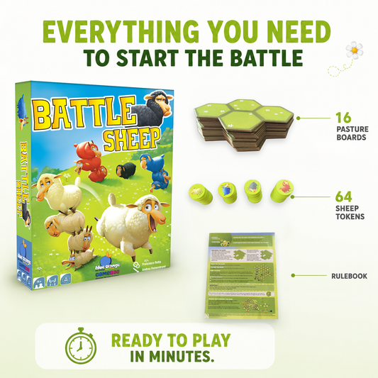 Battle Sheep | Abstract Strategy | 2-4 Players