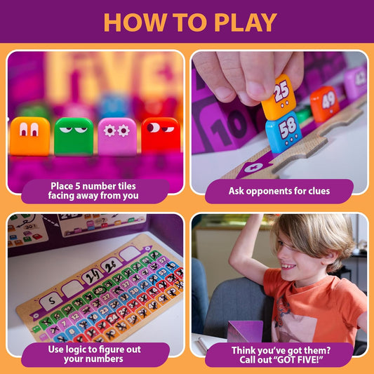 Got Five! | Hidden Number Deduction & Logic Game | 2-4 Players