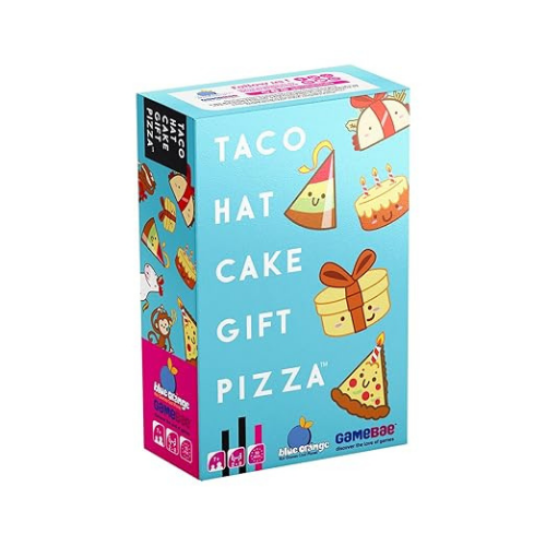 Blue Orange Taco Hat Cake Gift Pizza – Hilarious Party & Travel Card Game | Ideal Gift for Kids, Teens & Families | 10-15 Min | Ages 7+ | 2-8 Players