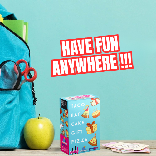 Blue Orange Taco Hat Cake Gift Pizza – Hilarious Party & Travel Card Game | Ideal Gift for Kids, Teens & Families | 10-15 Min | Ages 7+ | 2-8 Players