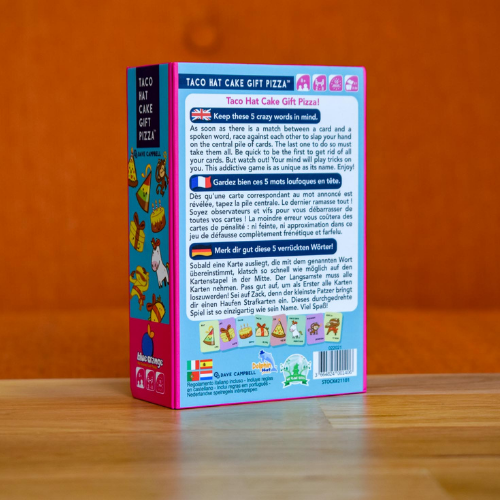 Blue Orange Taco Hat Cake Gift Pizza – Hilarious Party & Travel Card Game | Ideal Gift for Kids, Teens & Families | 10-15 Min | Ages 7+ | 2-8 Players