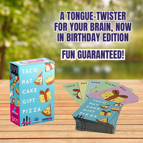 Blue Orange Taco Hat Cake Gift Pizza – Hilarious Party & Travel Card Game | Ideal Gift for Kids, Teens & Families | 10-15 Min | Ages 7+ | 2-8 Players