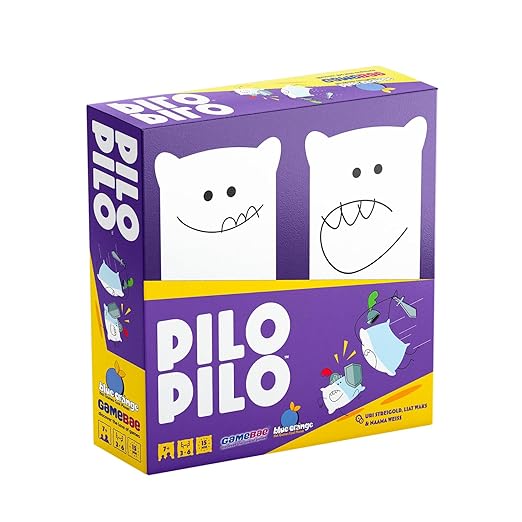 Blue Orange Pilo Pilo Card Game, 2-6 Players, Ages 7+, 15 Minutes Playing Time