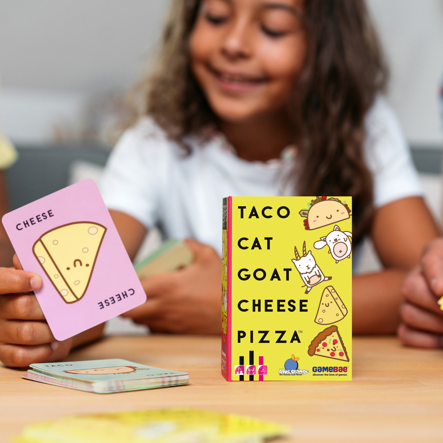 Blue Orange Taco Cat Goat Cheese Pizza The Party Card Game for Kids, Teens, Adults, and Families 10-15 Min, Age 7+, 2-8 Players