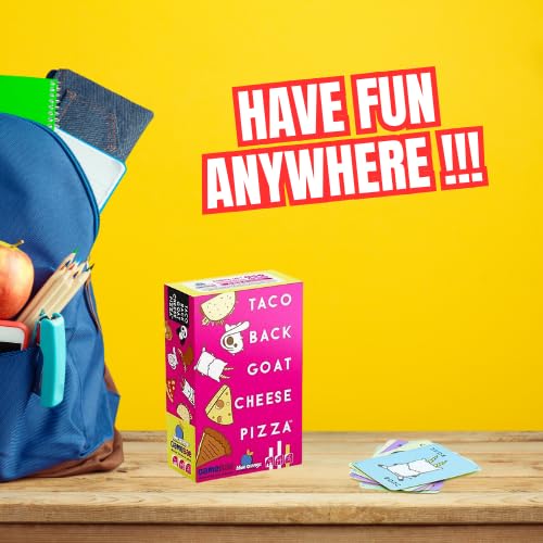 Taco Cat Goat Cheese Pizza (Flipside) Expansion Pack Party Game & Travel Card Game | Great Gift for Kids, Teens & Adults | Ages 8+ | 2-8 Players
