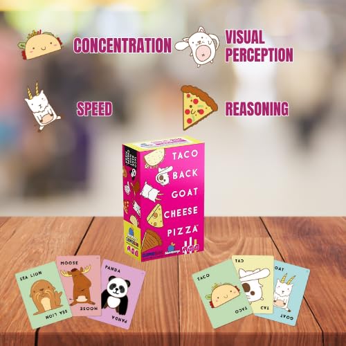 Taco Cat Goat Cheese Pizza (Flipside) Expansion Pack Party Game & Travel Card Game | Great Gift for Kids, Teens & Adults | Ages 8+ | 2-8 Players